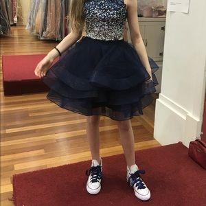 JVN two piece sequence dress